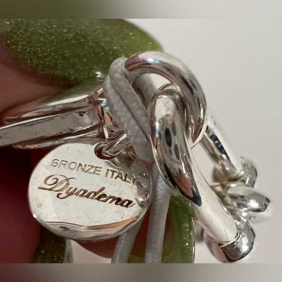 MIA Fiore Sterling Silver Plated Bronze U Link Italy Bracelet New - Picture 10 of 16